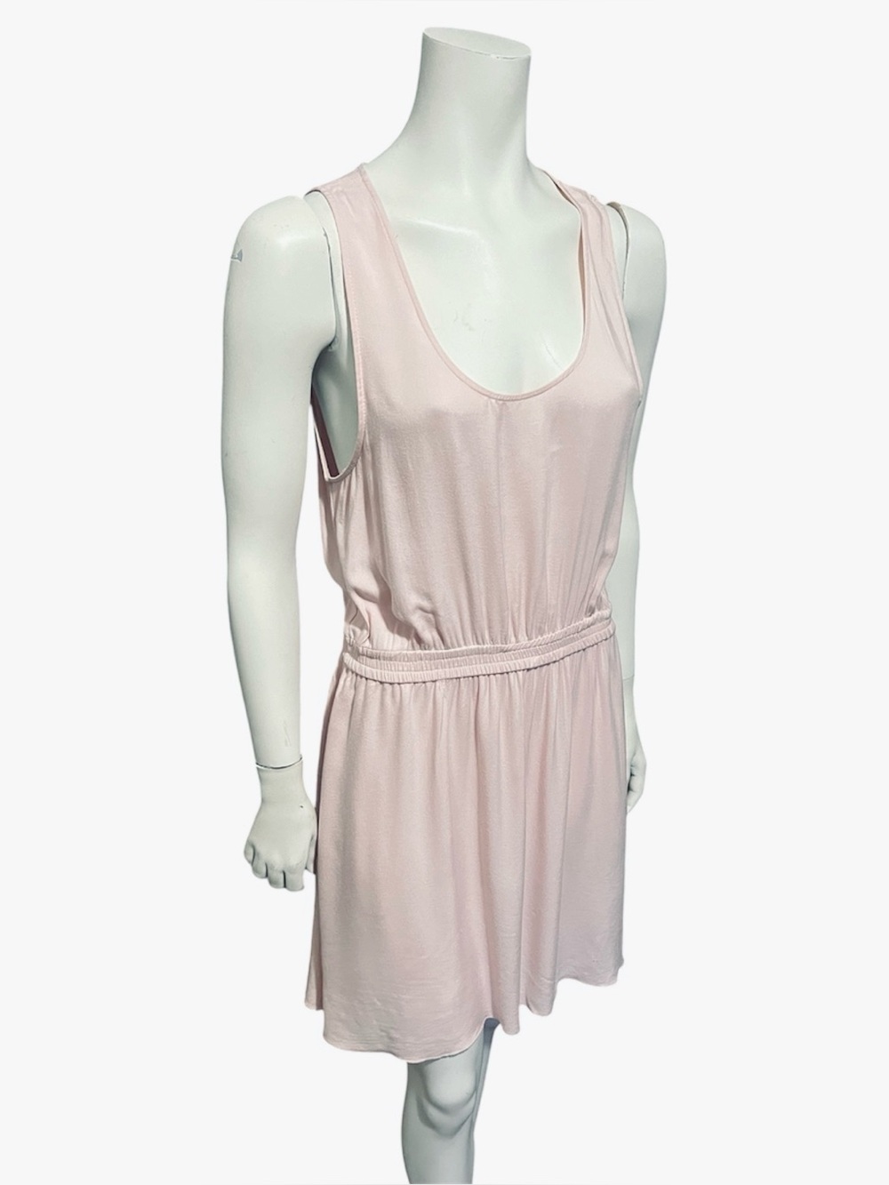 TALULA Sleeveless Light Pink Scoop-Neck Casual Dress
